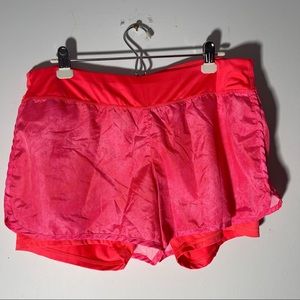 Danskin Now Neon Coral Pink Athletic Shorts Size 12-14